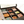Handmade luxury gift box in Zen graphic, personalized. Content: praline ganache, praline pirottino, spiced jellies.
